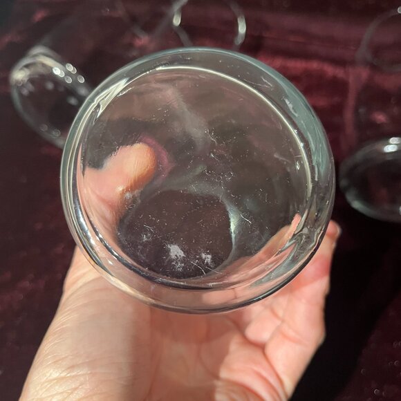 Set of 6 Libbey Bravura Swerve Tumblers Curved Modern Glass 16oz Bar Ware - Picture 7 of 7